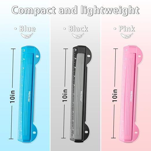 WORKLION 3 Ring Hole Puncher for Binders, - Image 6