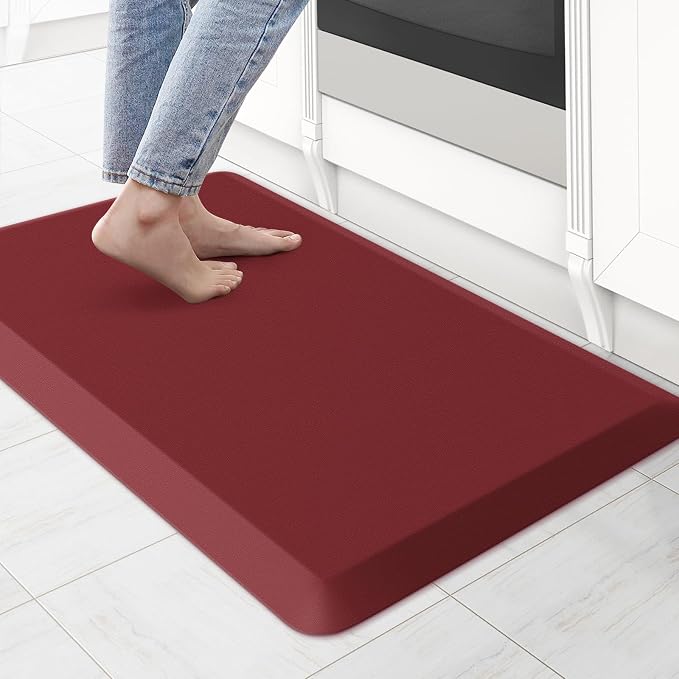 KitchenClouds Kitchen Mat Cushioned Anti Fatigue Kitchen Rug 0.8inch Water by KitchenClouds