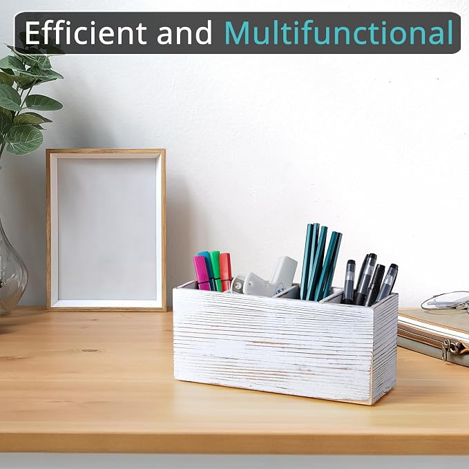 Pencil Pen Holder for Desk, Makeup Brush Holder Organizer for Bathroom Vanity - Image 3