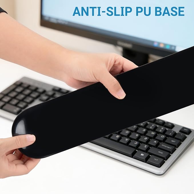 PU Leather Keyboard Wrist Rest, Ergonomic Memory Foam Wrist Support - Image 7
