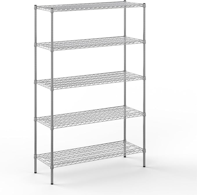 Regal Altair 18" Deep x 48" Wide x 74" Height Wire Shelving Kit | 5-Tier | NSF by Regal+Altair