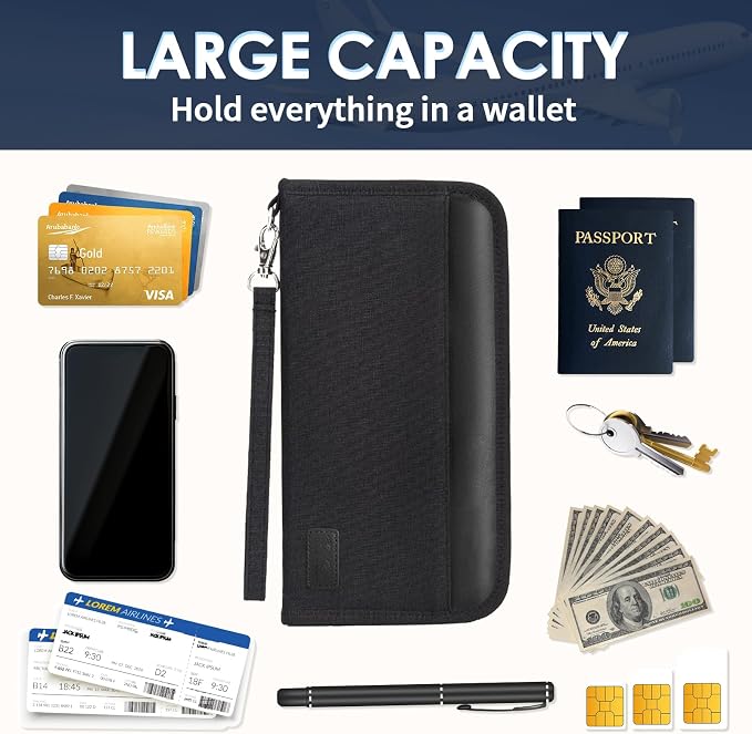 Boonbery Passport Holder Family, RFID Blocking Travel Passport Wallet - Image 6