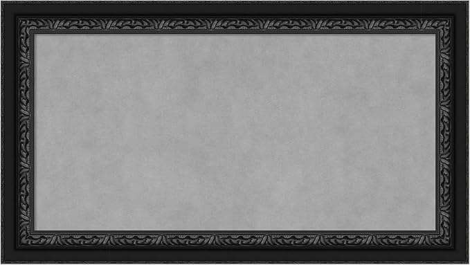 Amanti Art Black Framed Magnetic Board 16x28 Small Vision Board by AmantiArt