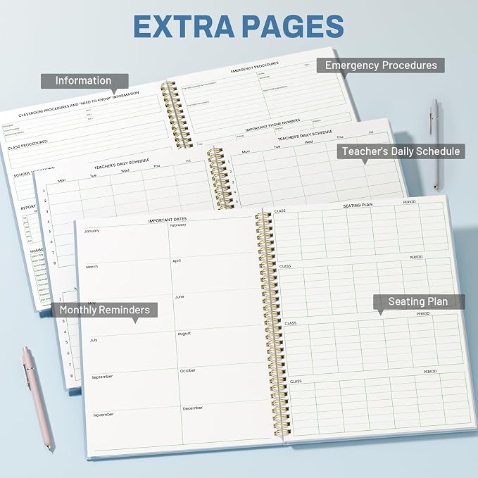 SUNEE 8 Period Teacher Lesson Plan Book - Image 3