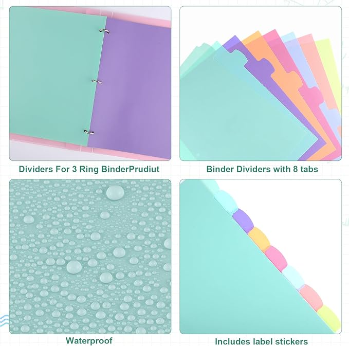 6 Sets of 48Pcs Binder Dividers - Image 4