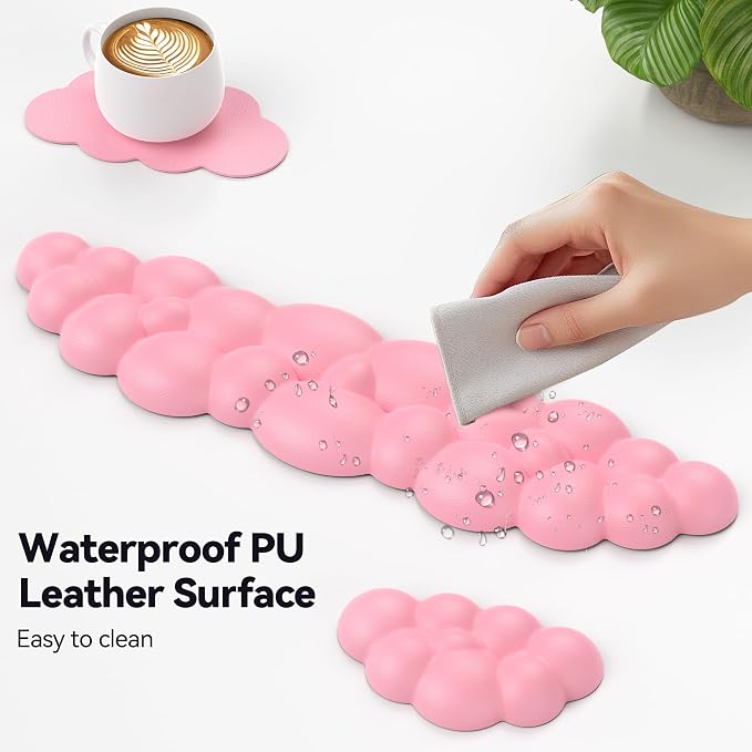 TECKNET Cloud Keyboard Wrist Rest Set, Cloud Wrist Rest - Image 6