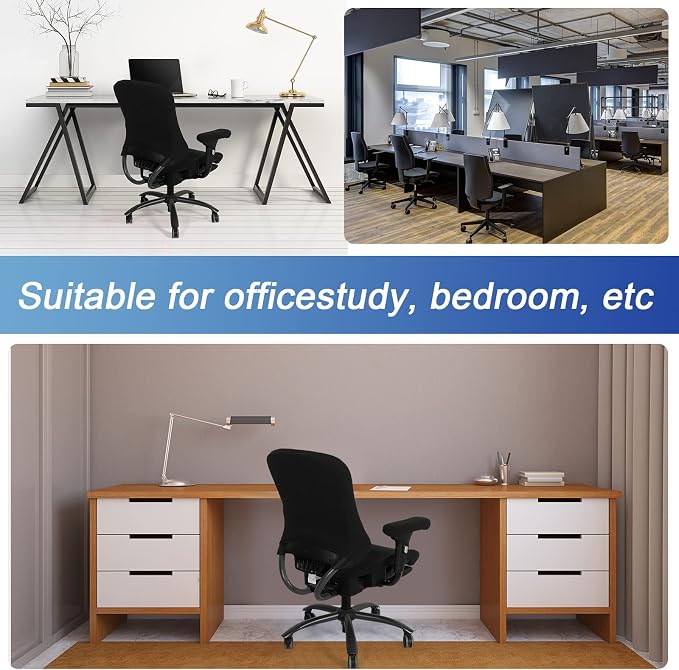 Tallew 4 Pcs Office Chair Covers Set Computer Universal Protective Stretchable - Image 6