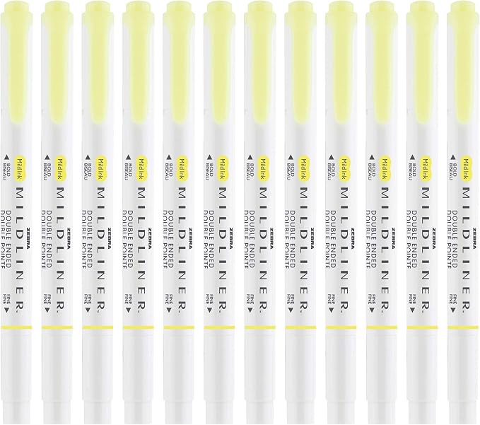 Zebra Pen Mildliner Dual-Tip Highlighters, Broad and Fine Tips, No Bleed - Image 3