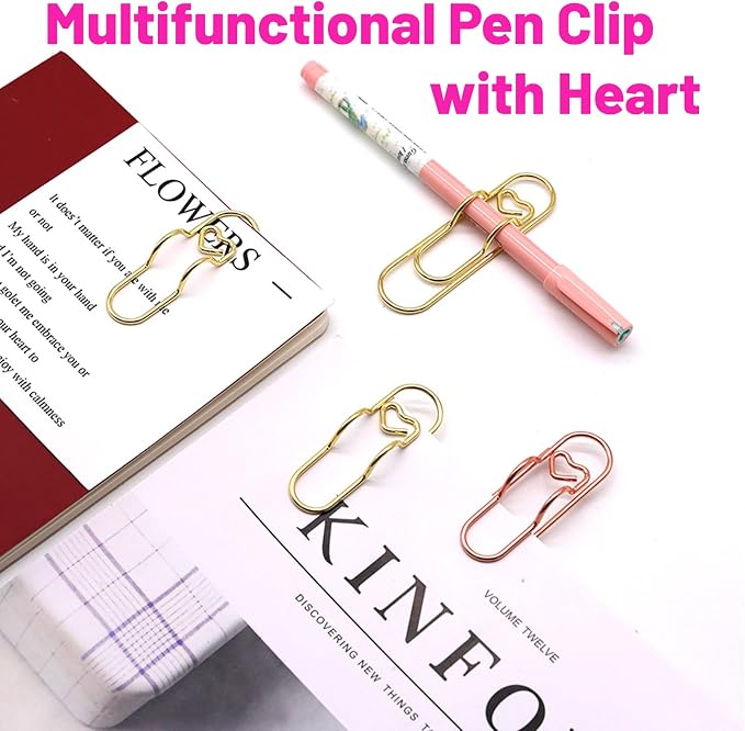 Pen Holder for Notebook, Lovely Paper Clip Holder Multifunctional Cute Journal - Image 7