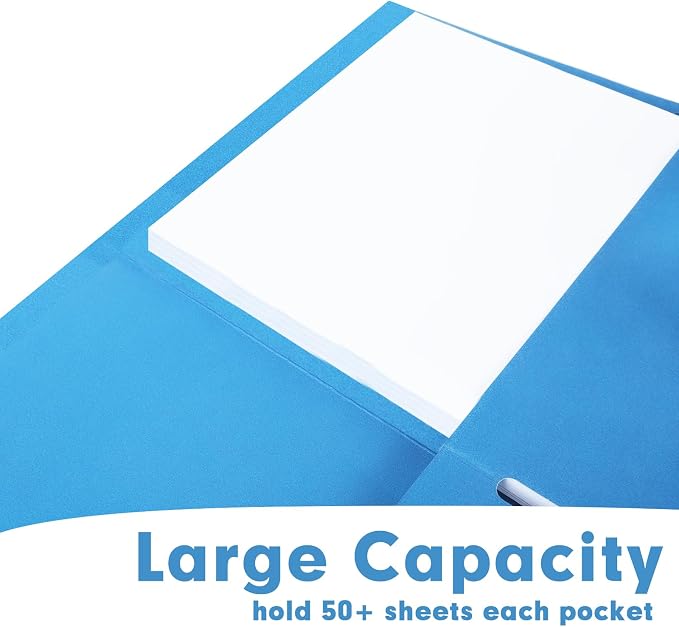 Two Pocket Folders, RAZCC 75 Pack 2 Pocket Folders Fit Letter Size Paper - Image 5