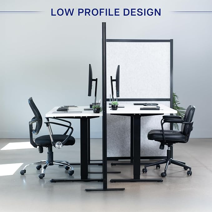 VIVO L-Shape Modular Corner Wall System, 3 Panels, Modern Professional Office - Image 8