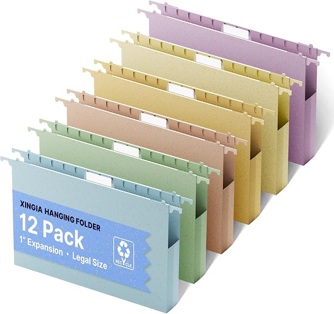 XINGIA Legal Size Hanging File Folders, Legal Hanging File Folders by Unknown