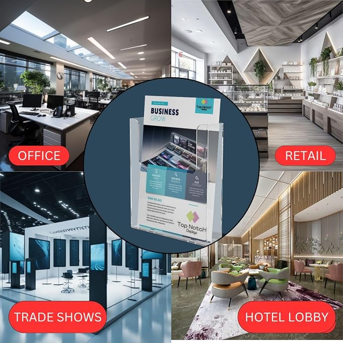 Top Notch Displays Acrylic Brochure Holder - Image 9