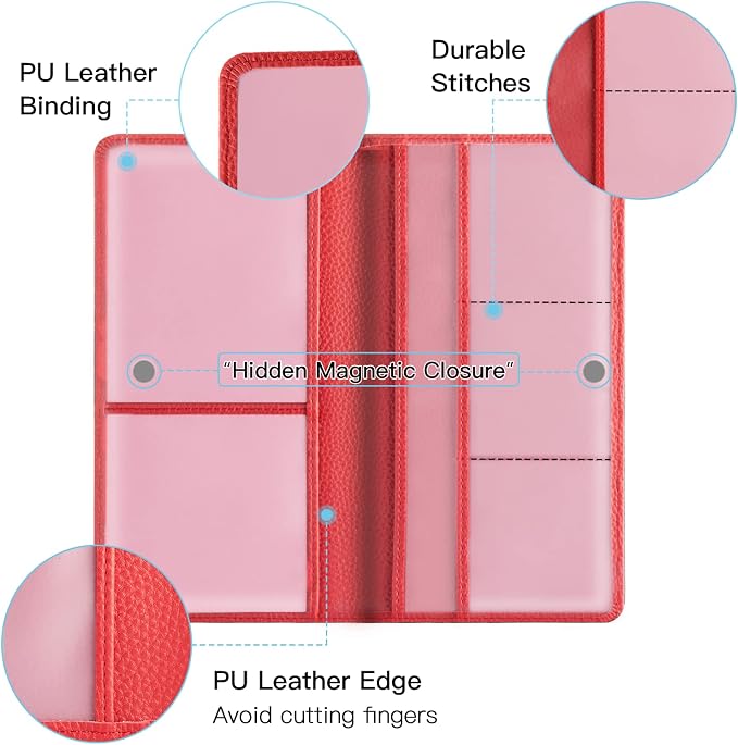 Valardoh Premium Car Registration and Insurance Card Holder, Car Document Holder - Image 2