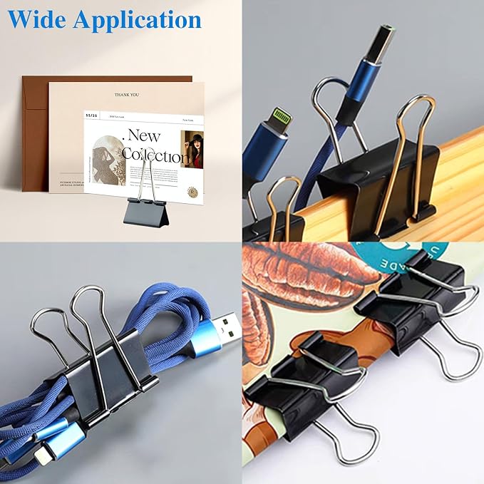 50 Pack Extra Large Binder Clips 2.4 Inch, Upgrade Large Binder Clips Big Paper - Image 6