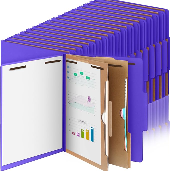 Skyygemm 36 Pcs Classification Folders Letter Size, 2 Pocket Dividers by Skyygemm