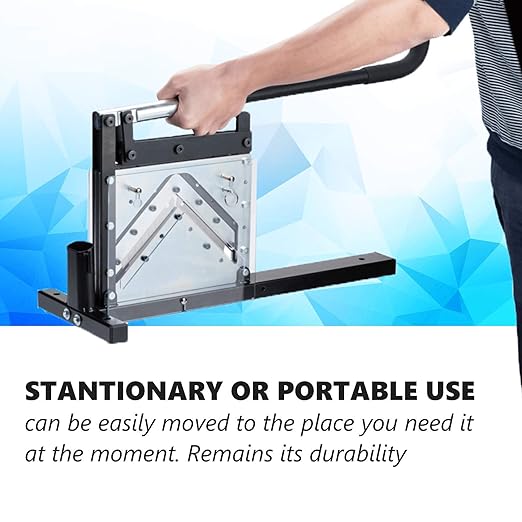 IDL Packaging AC-110 Portable Cutter for Cardboard Edge Protectors up to 4" x 4" x 0.4" Size - Heavy-Duty Tool for V-Board Cardboard Corners of Various Length - Stationary or Fully Portable Use-DeskLoop Office