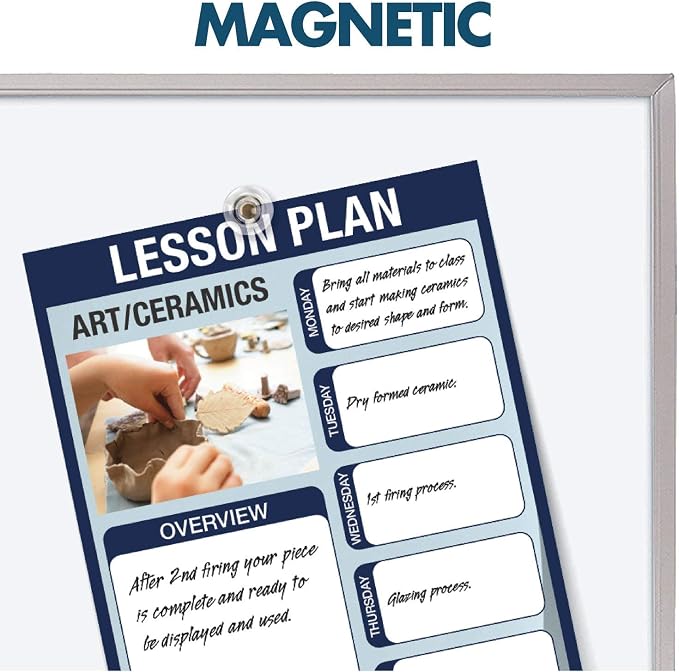 Quartet Dry Erase Magnetic White Board 48"W x 36"H, Porcelain Whiteboard - Image 5