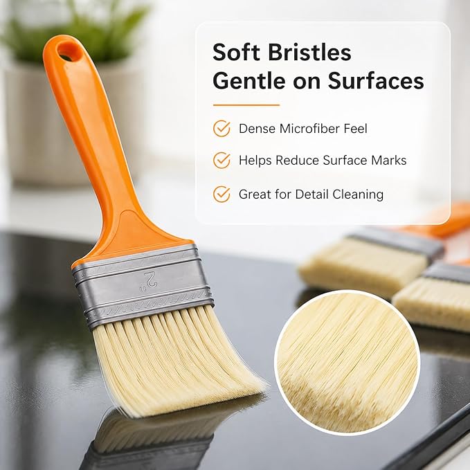 3 Pack Microfiber Duster Brush, Soft Bristles Detailing Brush Dusting Tools - Image 2