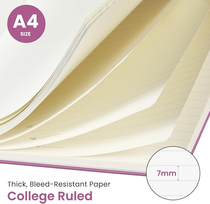 Taja Spiral Lined Notebook, 8.5"x11" Notebooks - Image 2