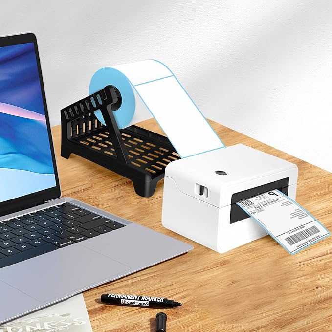 Ctemnpho Large Label Holder for Rolls and Fan-Fold Labels, Stand Desktop - Image 3