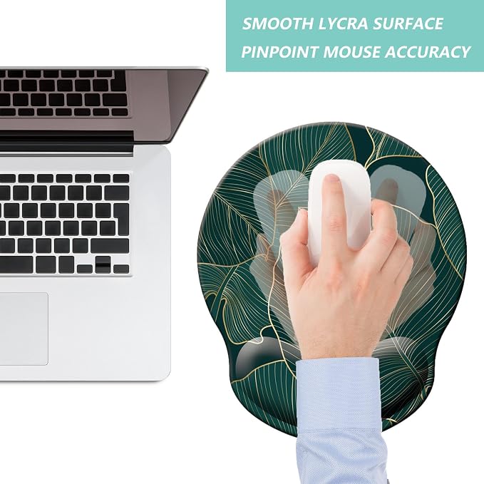 Mouse Pad with Wrist Support, Ergonomic Mouse Pad with Memory Foam Wrist Rest - Image 6