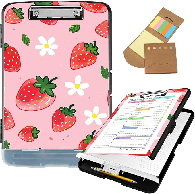 Clipboard with Storage, 8.5x11 High Capacity Nursing Clipboards with Pen Holder by Unknown
