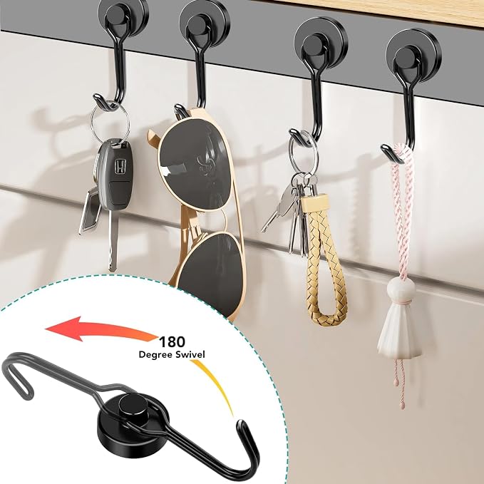 DIYMAG Magnetic Hooks, 120LBS Heavy Duty 8 Pack 2026 Cruise Ship Essentials | - Image 5