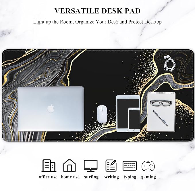 Auhoahsil Extended Mouse Pad, XXL Desk Pad Gaming Mousepad, Large Big Laptop - Image 7