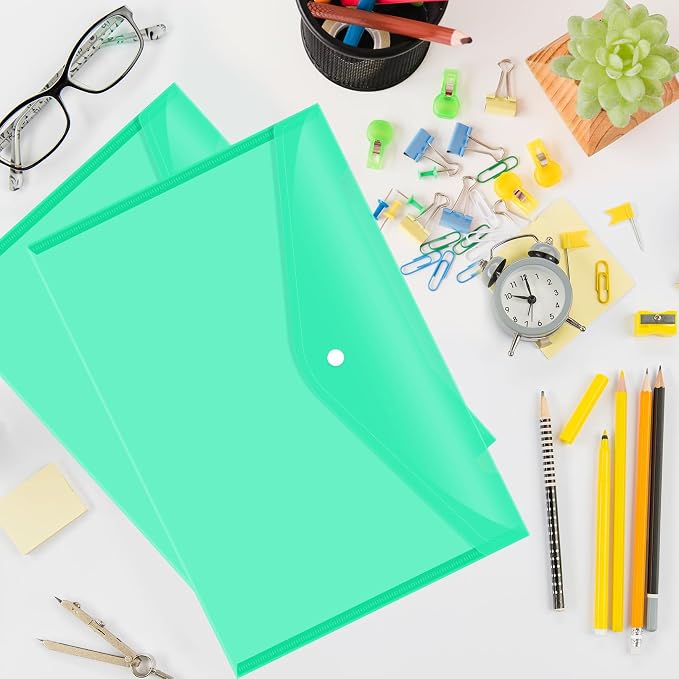 24 pcs Plastic Filing Envelopes - Image 3