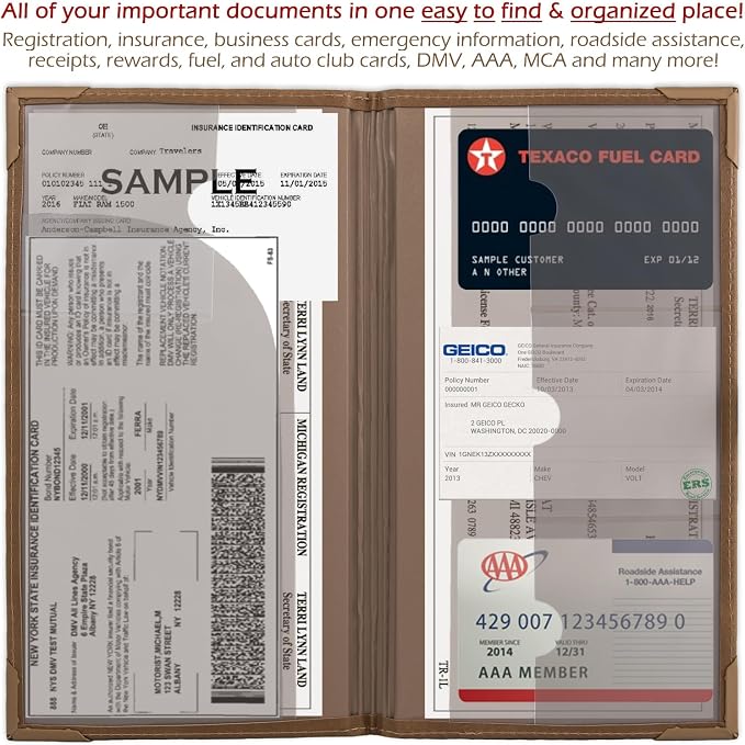 Auto Insurance and Registration Card Holder - Image 4