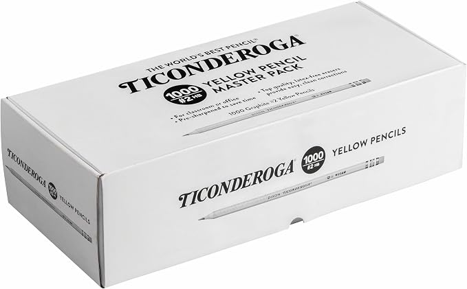 Ticonderoga Wood-Cased Pencils, Pre-Sharpened, 2 HB Soft - Image 2