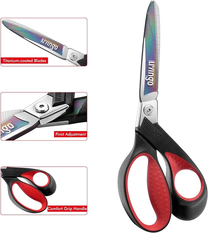 LIVINGO 9" Heavy Duty Titanium Coated Stainless Steel Industrial Multipurpose - Image 3