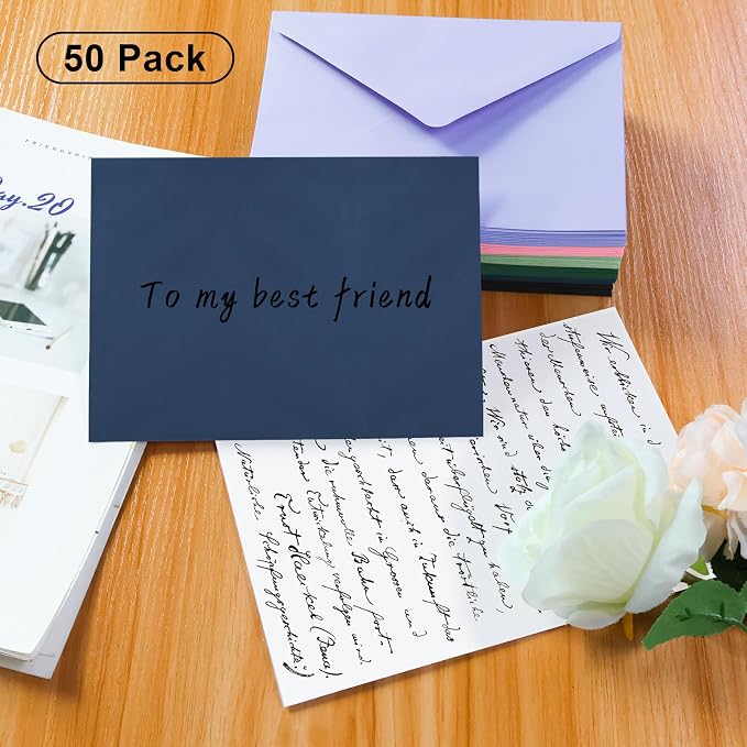50 Pack A7 Envelopes, 5.24 x 7.24 in Envelopes - Image 4