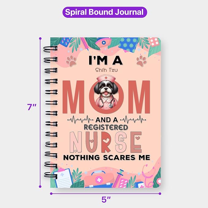 Ninety3POD I'm a Shih Tzu Mom and a Registered Nurse Nothing Scares Me Spiral - Image 5