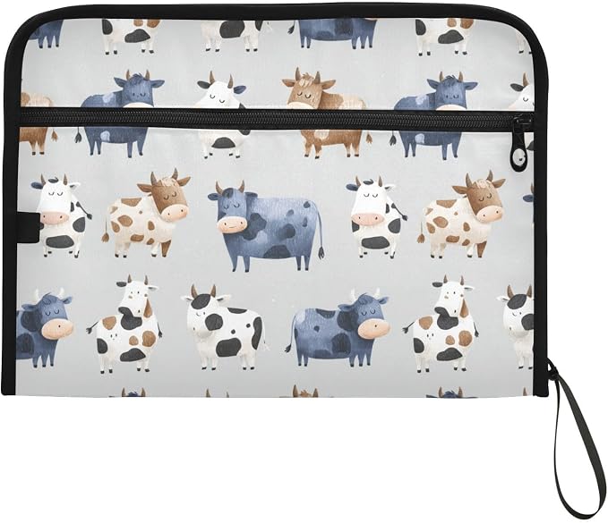 Cute Cows Accordion File Organizer Expanding Document Folder - Image 7