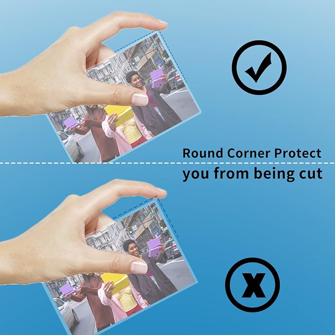 Uinkit Thermal Laminating Pouches Variety Small Size 5mil Thickness Card Notecard ID Badge Business Photo Size Professional Quality Dry-Erase Friendly Sheets Glossy Clear Laminator Pouch,100 Pack-DeskLoop Office