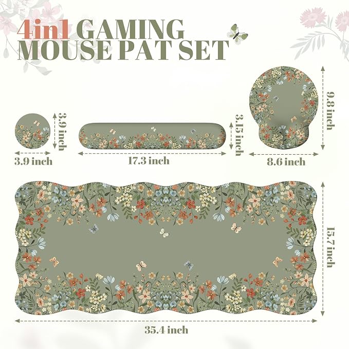 iCasso Desk Mat Set, Large Mouse Pad - Image 5