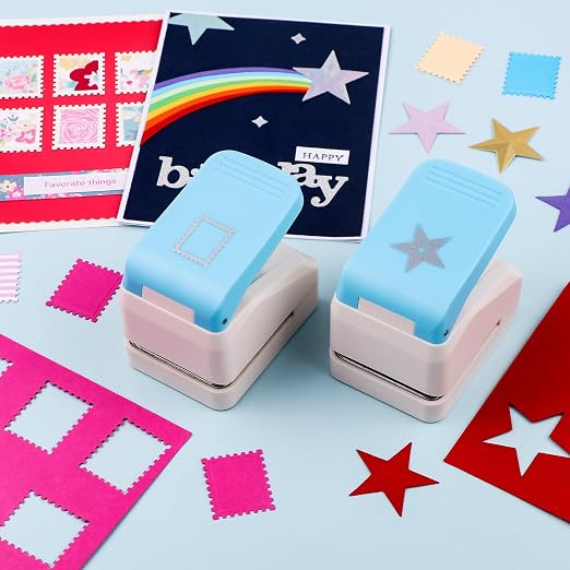BAOFALI4Pcs Stamp Punche Tool Set |Postage Stamp Punch1X0.8inch/0.9x1.1inch | - Image 8