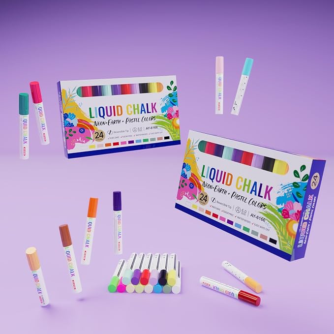 IJIANG Chalk Markers 24 Colors Pack - Image 6