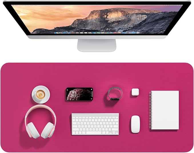 Hsurbtra Desk Pad, 35.5" x 17" PU Leather Desk Mat, XXL Extended Mouse Pad by Hsurbtra