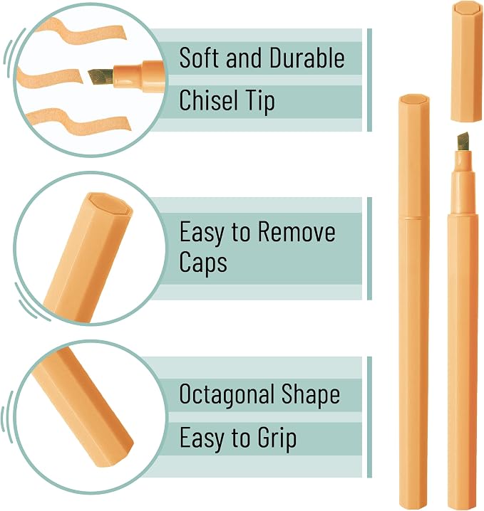 Mr. Pen- Aesthetic Highlighters No Bleed, 8 Pack, Chisel Tip | Cute Bible - Image 5