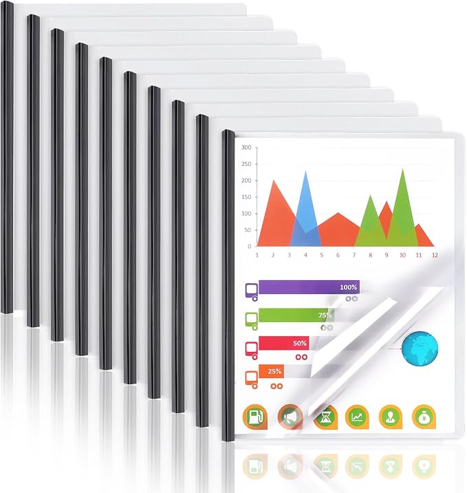 Report Covers with Sliding Bar, Resume Covers Presentation Folders File by COIDEA