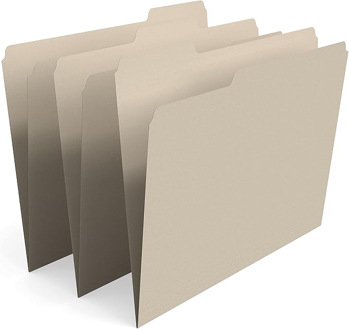 Staples File Folders, Letter Size, 3‑Tab Design, Durable Paper Stock, - Image 3