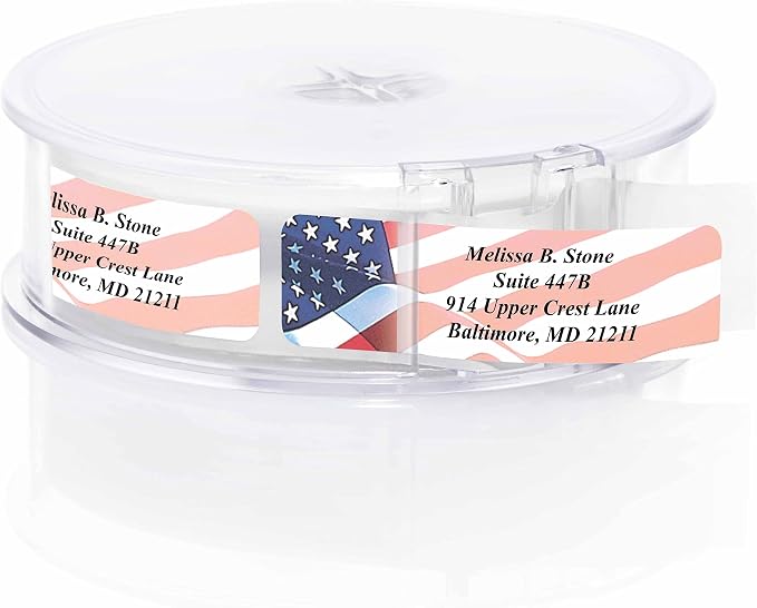 Proudly American Flag Personalized Return Address Labels by ArtisticDirect