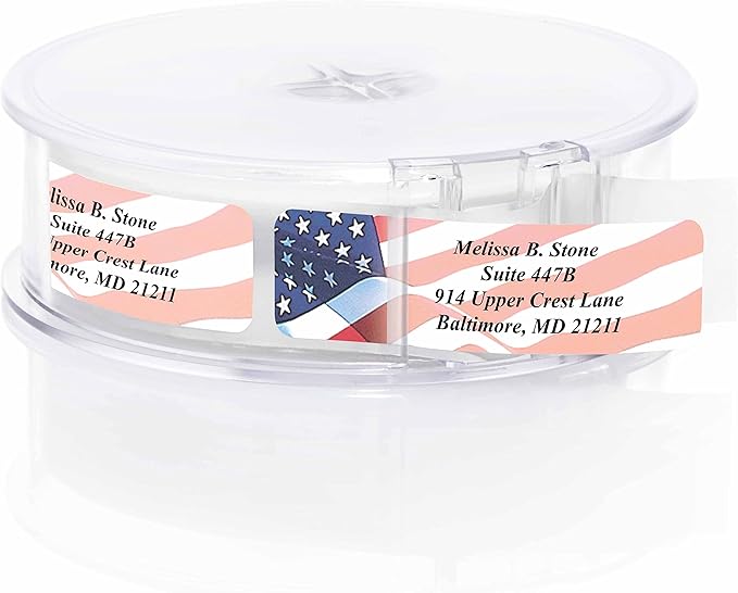 Proudly American Flag Personalized Return Address Labels by ArtisticDirect