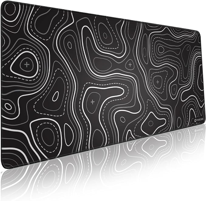 Pixiecube Minimalist Topographic Map Mouse Pad by PIXIECUBE