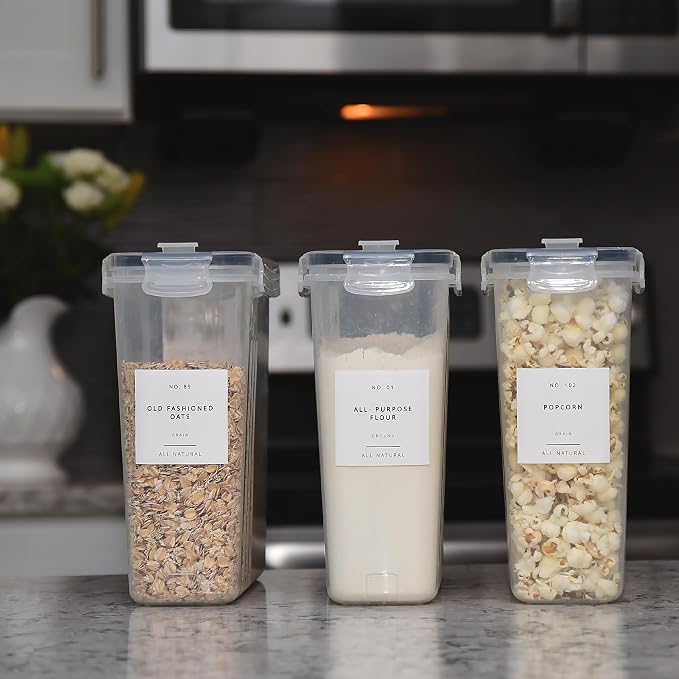 Pantry Labels for Food Containers 179 Labels Set | Pre-Printed Stickers | 2 - Image 5