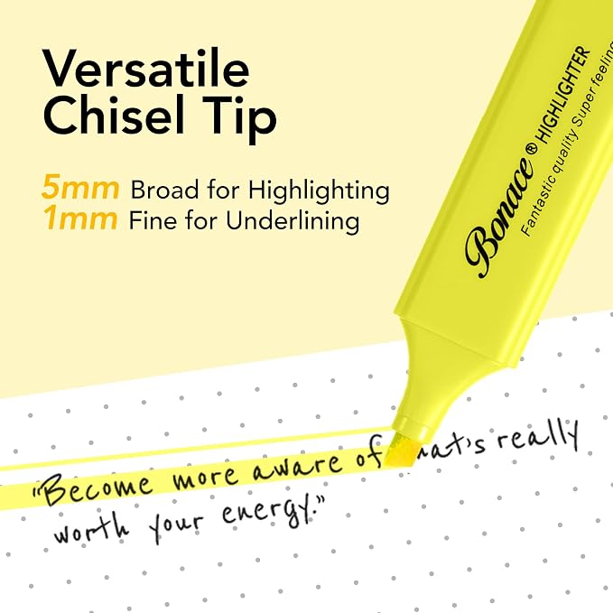 Morandi Highlighters, 8 Assorted Quick-Dry Chisel Tip Marker Pens | Muted - Image 5