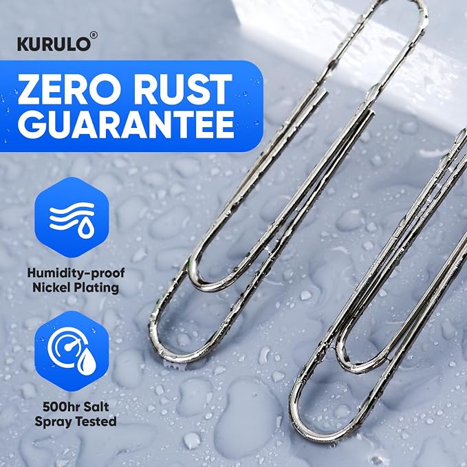Large Paper Clips, KURULO 100pcs 2 Inches Paper Clips Large Silver, Smooth - Image 5